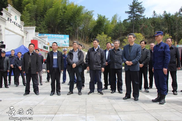 邓向阳来岳调研森林防火和易地扶贫搬迁工作