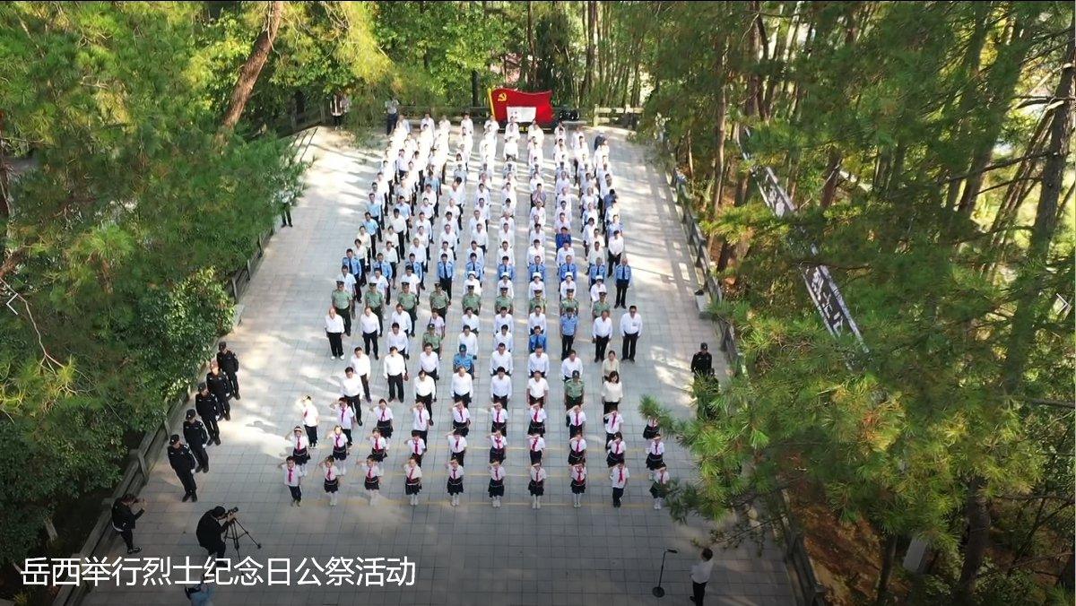 岳西举行烈士纪念日公祭活动